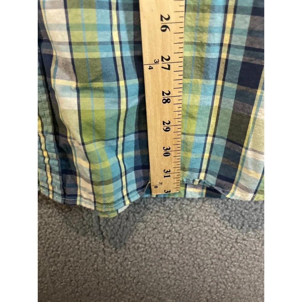 Banana Republic  Short Sleeve  Shirt Men's  Size XXL  Plaid Preppy ‎ Casual
